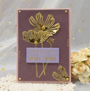 Lotus Flower Metal Cutting Dies Embossing Stencil DIY Scrapbooking Album Cards - Picture 1 of 4