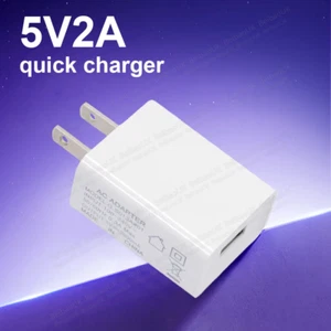 5V 2A Universal USB Wall Fast Charger USB A Power Adapter AC Charging Plug US - Picture 1 of 12