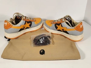 Size 5 - A Bathing Ape Bapesta M2 Low Orange - Picture 1 of 24