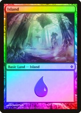 Island (169) FOIL New Phyrexia NM Basic Land MAGIC THE GATHERING CARD ABUGames