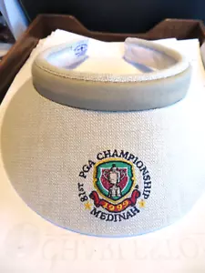 PGA 1992 Medinah Sombrero de Golf Visera Cabeza de Tour Life para Mujeres Damas Logotipo de Banco Limpio - Imagen 1 de 6