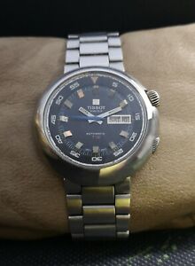 TISSOT T-12 NAVIGATOR AUTOMATIC cal.794 VINTAGE 70's RARE 21J SWISS WATCH.