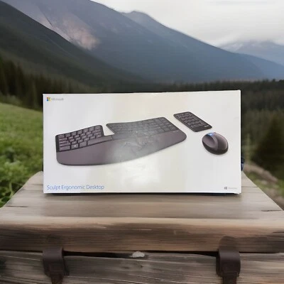 Microsoft L5V-00001 Sculpt Ergonomic Desktop - Black TESTED - Image 1 of 4