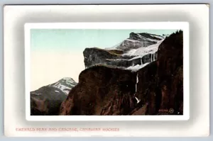 Emerald Peak And Cascade Mountain, Canadian Rockies, Antique Postcard #2 - Bild 1 von 2