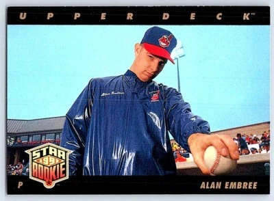 1993 Upper Deck Star Rookie Alan Embree Cleveland Indians #12 - Image 1 of 2