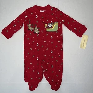 First Impressions Baby Boy Girl Christmas one piece Romper PJ 3-6 Months NEW - Picture 1 of 6