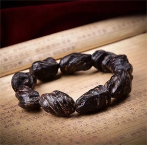 Nha Trang Vietnam Wild Agarwood Bracelets Aloewood Meditation Malas Prayer Beads - Picture 1 of 12