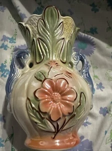 Florero vintage 446 hecho en Brasil cerámica artística brillante Río de Janeiro ❤️j8 - Imagen 1 de 5