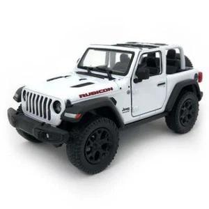 2018 Jeep Wrangler Rubicon 4x4 1:34 Scale Diecast Model Convertible Top White by - Picture 1 of 1
