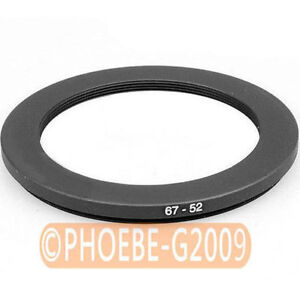 67mm to 52mm 67-52 mm Step Down Filter Ring  Adapter