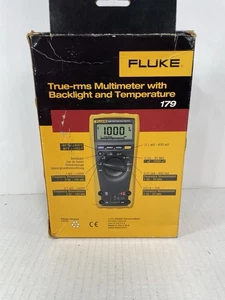 Fluke 179 True RMS Digital Multimeter Hintergrundbeleuchtung Temp CAT III 1000V AC/DC Min/Max - Bild 1 von 5