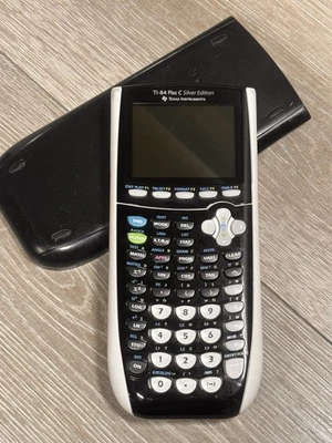 Texas Instruments TI-84 Plus C Silver Edition Black Calculator With Cover - Image 1 of 4