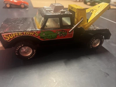 Vintage NYLINT 1970s Ford Super Tow'D Wrecker Tow Truck Pressed Steel - Image 1 of 4