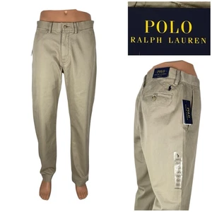 Polo Ralph Lauren Herren 32 x 32 Hose klassische Passform khaki 100 % Baumwolle neu mit Etikett $ 89,50 - Bild 1 von 12