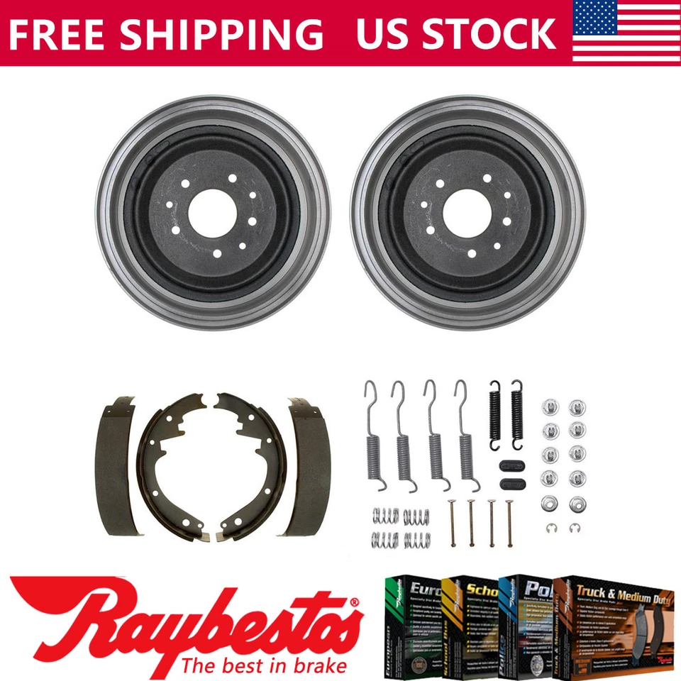 Kit traseiro tambores de freio e sapatas de freio kit de ferragens para 1960-1962 Chevrolet Biscayne - Imagem 1 de 4