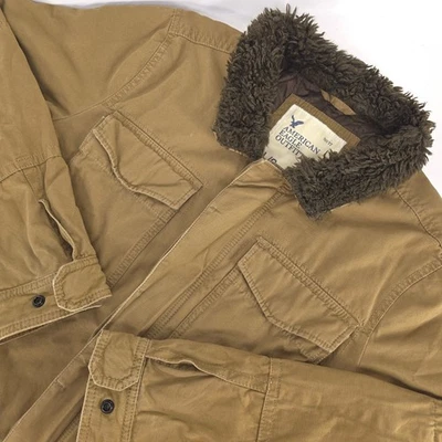 Jaqueta de campo forrada American Eagle Outfitters masculina grande casaco celeiro acolchoado - Imagem 1 de 4