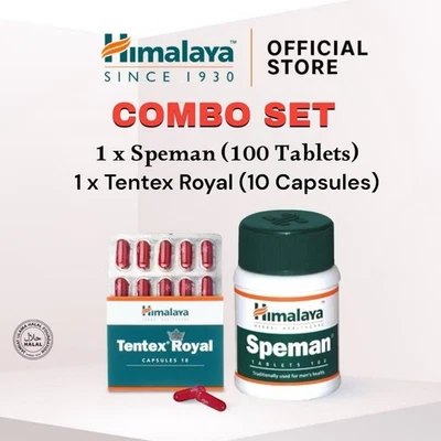Conjunto combinado Himalaya Speman 100 + hierbas de fertilidad y vitalidad Tentex Royal 10 hombres Foto 1 de 4