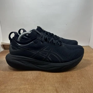 Asics Gel Nimbus 25 Shoes Womens 10.5 Black  Running Athletic Gym Sneakers - Picture 1 of 9