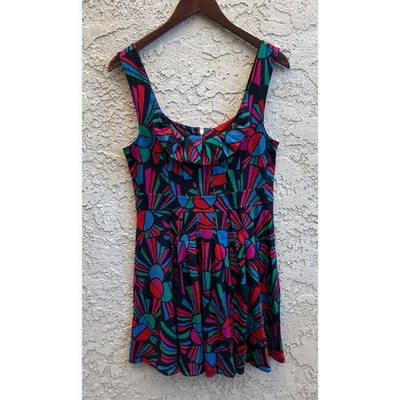 Vestido Marc by Marc Jacobs Estampado Geométrico Mezcla Seda Talla L Foto 1 de 4