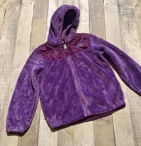 Giacca pile The North Face bambino BamBin taglia zip 6/6 cappuccio viola bella - Foto 1 di 4