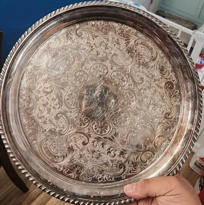  Plato redondo de plata vintage Sheffield Co EPC 5/165 EPC 5/165 Foto 1 de 4