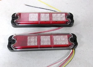Pair of 12 Volt Rear Stop Turn Signal LED Tail Light For Forklift OEM JW Speaker - Picture 1 of 3