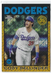 2021 Topps CODY BELLINGER Gold Refractor /50 '86 Silver Pack Chrome #86C-41 - Bild 1 von 2