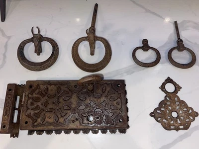 Vintage Exterior Door Lock Mortise Set - Image 1 of 4