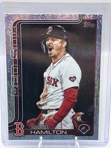 2025 Topps Sand Glitter # 199 David Hamilton Boston Red Sox - Picture 1 of 2