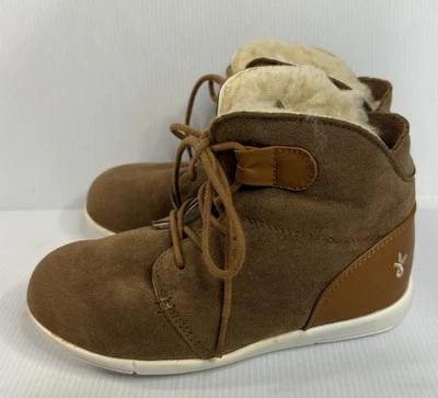 Boys EMU Australia Winston Boots Shoes Suede Brown Size 1 Good Cond - image 1 of 4