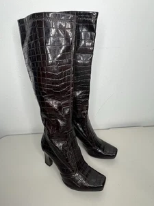 Franco Sarto The Artist Collection Knee High Heel Boots Women’s Size 8 - Picture 1 of 15