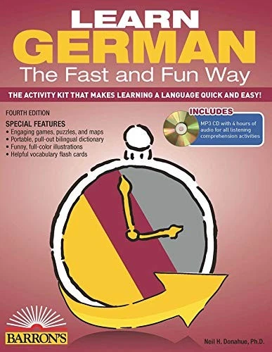 LEARN GERMAN THE FAST AND FUN WAY WITH ONLINE AUDIO By Donahue Neil H. Ph.d. NEW - Image 1 of 1