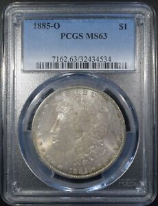 1885-O Morgan Silver Dollar "PCGS MS63" *Free S/H After 1st Item*