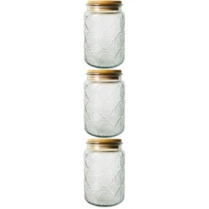  3 Count Pflaumenglas Schwanenhalskessel Behälter Zuckerdose - Bild 1 von 12