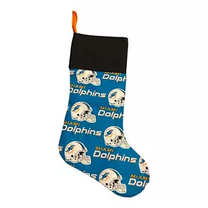Handmade Homemade Christmas Stocking NFL Miami Dolphins (b) - Picture 1 of 2