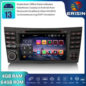 64GB Android 13 Autoradio GPS CarPlay Canbus DVD Mercedes E/CLS Klasse W211 W219 - Bild 1 von 19