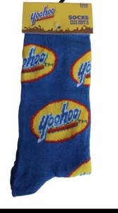 Yoo-Hoo - Blue - Size Men's 6-12 - One Pair - Novelty Socks - Picture 1 of 4