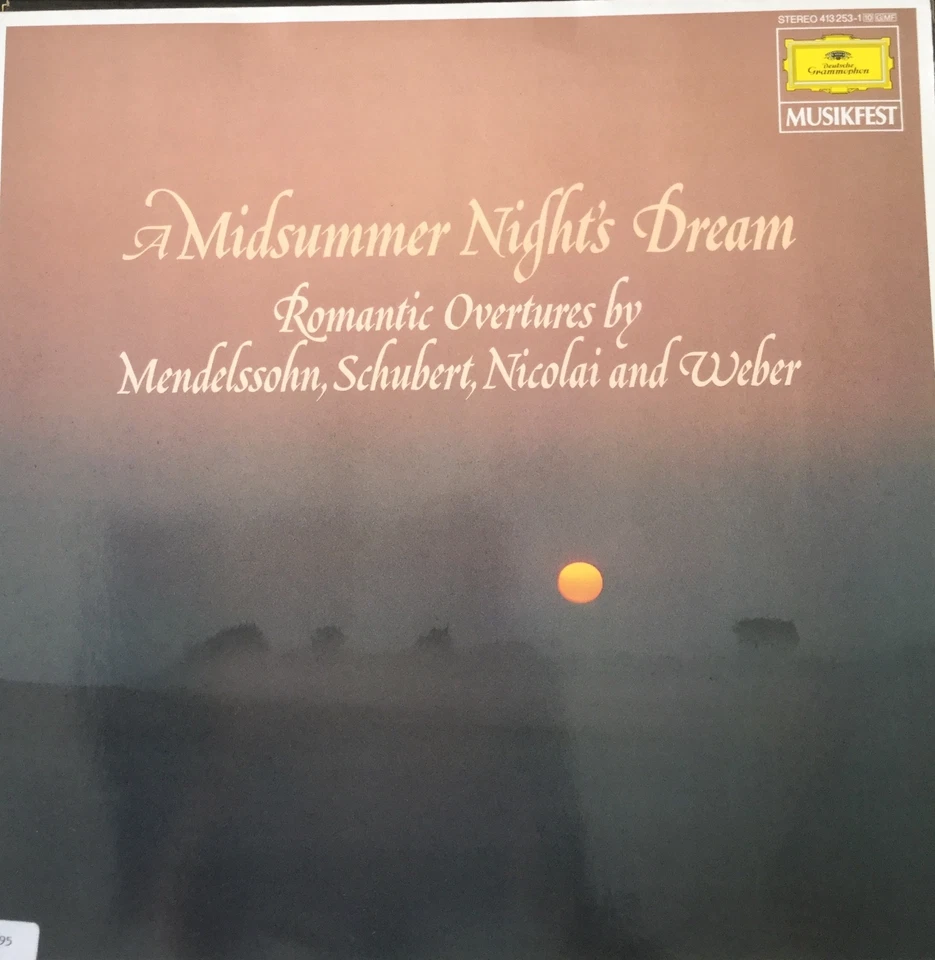 DGG 413 253-MIDSUMMER NIGHT'S DREAM-ROMANTIC OVERTURES-ORIGINAL LP GERMANY  - Image 1 of 1