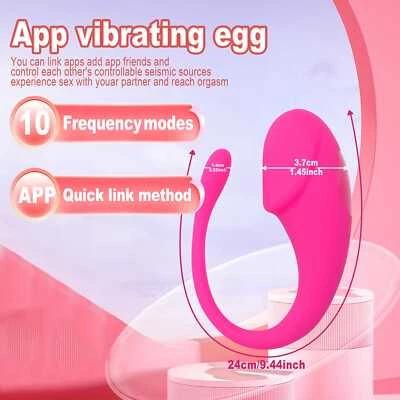 Vibrador inalámbrico Bullet Egg punto G consolador APP control remoto juguete sexual para mujeres Foto 1 de 4