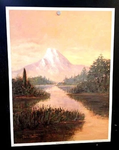 LITHOGRAPH: MOUNTAIN STREAM I BY VAN MARTIN 19 X 25 ART PRINT - Picture 1 of 3