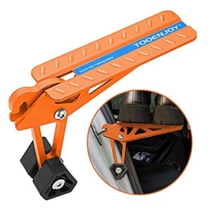  Universal Fit Car Door Step, Foldable Roof Rack Door Step Up on Door Orange - Picture 1 of 7