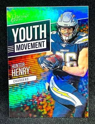 2020 Panini Prestige Football - HUNTER HENRY - YOUTH MOVEMENT Insert - CHARGERS - Image 1 of 2