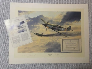 Robert Taylor "Knights Cross" Print 36/1250 w/ COA & flyer Erich Hartmann - Picture 1 of 14