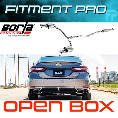 Borla 140823 S-Type Cat-Back Exhaust System For 2018-24 Toyota Camry XSE 3.5L V6 - Image 1 of 4