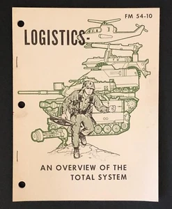 Libro de entrenamiento del ejército logístico 1977 descripción general del sistema total FM 54-10 de colección - Imagen 1 de 8