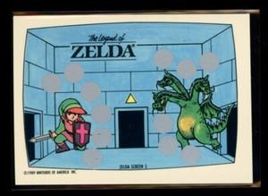 THE LEGEND OF ZELDA 1989 Topps Nintendo Scratch-Off Screen 5 NM C5