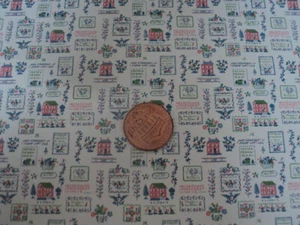 DOLLHOUSE WALLPAPER- MINI SAMPLER- BLUE- 104D2 - Picture 1 of 4