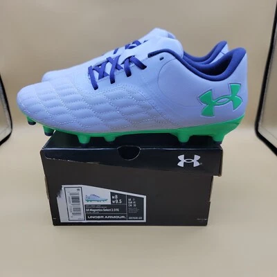Botines de fútbol Under Armour Magnetico Select 3.0 FG para mujer talla 9.5 violeta nuevos Foto 1 de 4