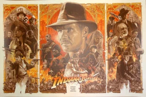 Gabz - Indiana Jones Trilogy Print Poster Mondo Artist Bottleneck - Bild 1 von 5