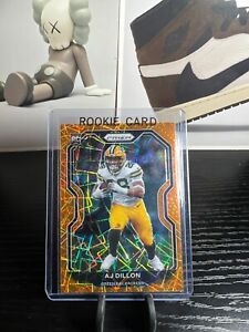 AJ Dillon ROOKIE CARD Orange Lazer PRIZM 2020 Panini Prizm #364  GB Packers (RC)